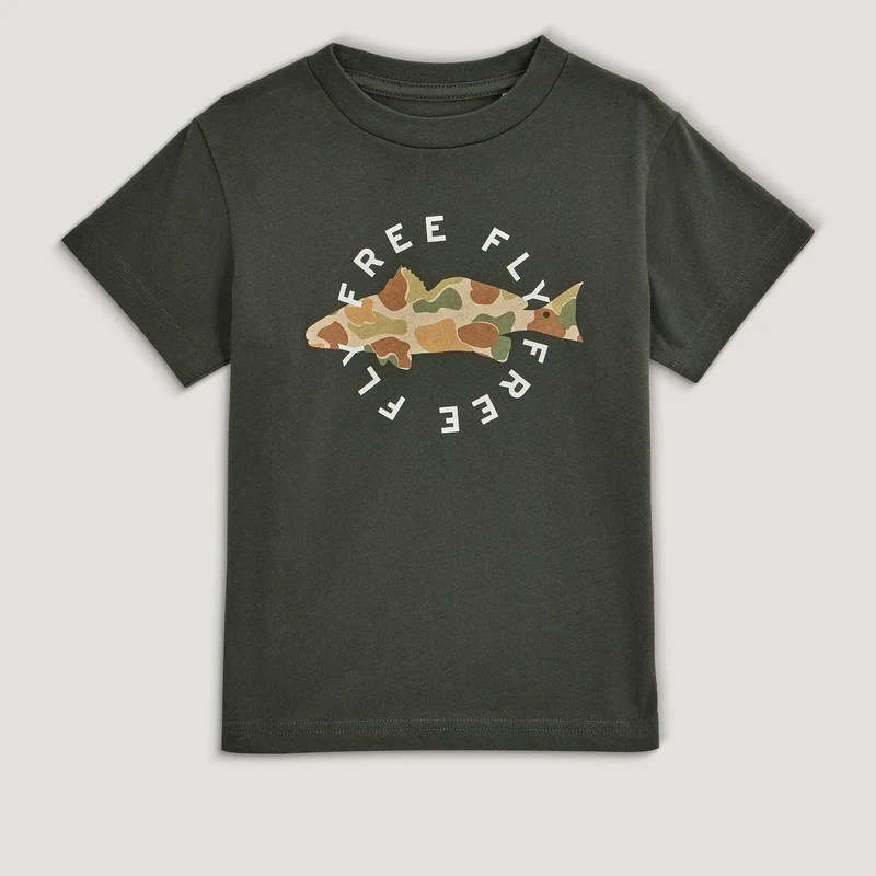 Free Fly Toddler Target Species Tee DARK FOREST / 3T