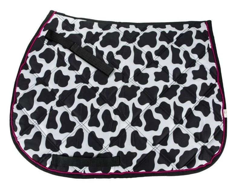 Lettia Cow Print All Purpose Pad 22" x 20" Black/W Black/White / 22" x 20"