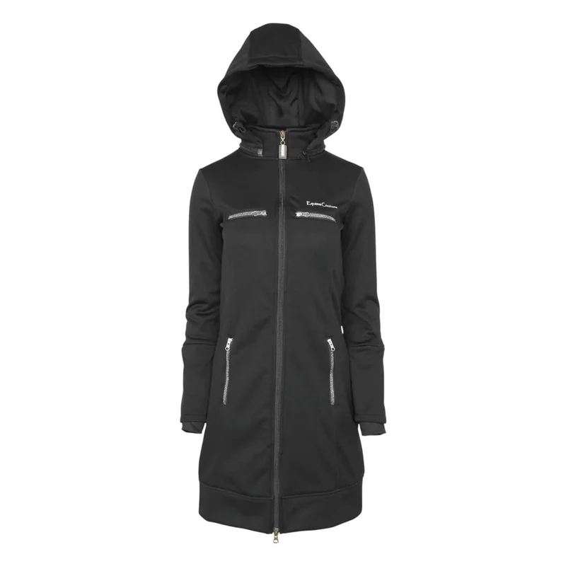 Equine Couture Ladies Noelle Long Riding Jacket Black / X-Small