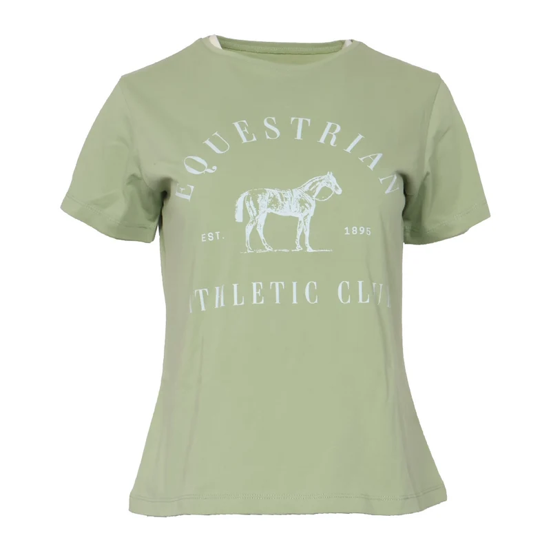 Dapplebay Ladies Equestrian Athletic Club Tee Sage / Medium