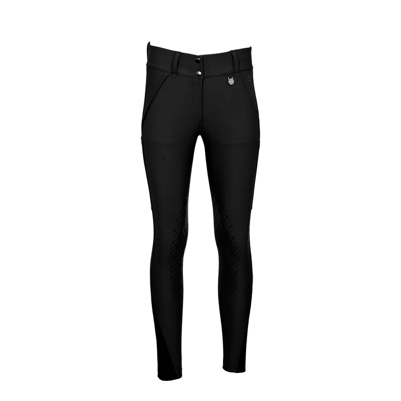 Dapplebay Ladies Sport Silicone KP Breeches Black / 34