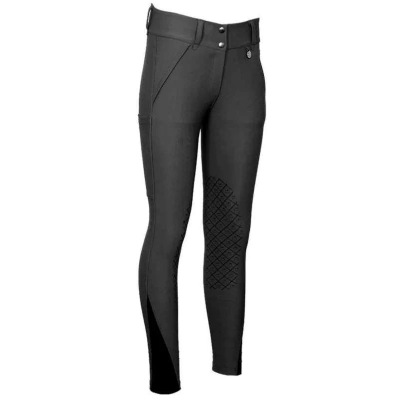 Dapplebay Ladies Winter Sport Silicone KP Breeches Graphite / 36