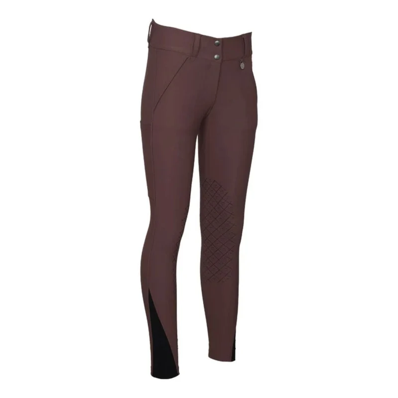 Dapplebay Ladies Winter Sport Silicone KP Breeches Chocolate / 30