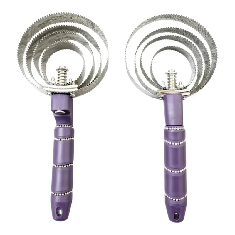 TuffRider Diamond Crcular Metal Curry Comb Purple / One Size