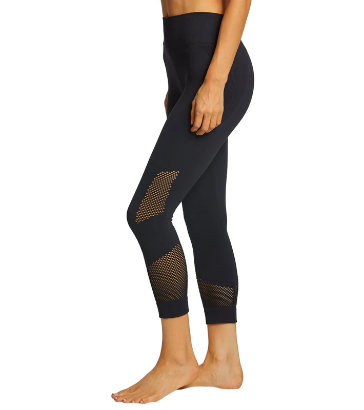 NUX Network Seamless Yoga Capris Black / L
