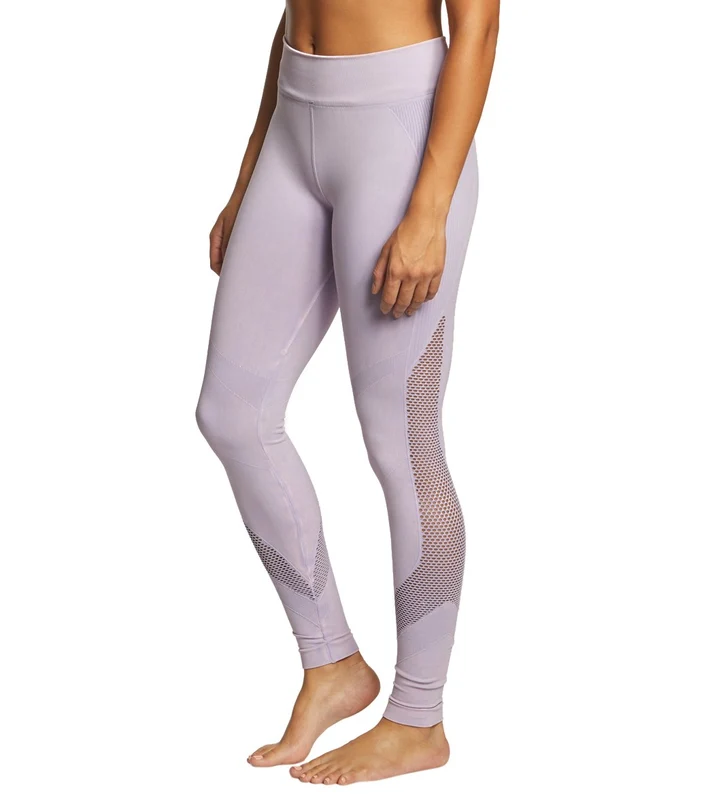 NUX Network Mineral Wash Seamless Yoga Leggings Orchid Wash / M