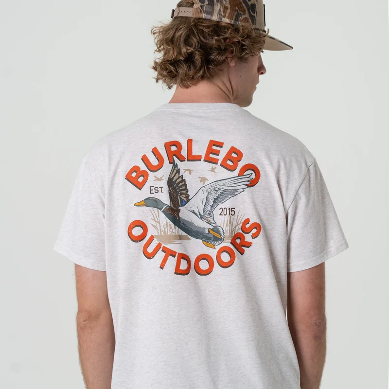 Burlebo Men's Old School Duck Hunt Short Sleeve Tee OATMEAL / XXL