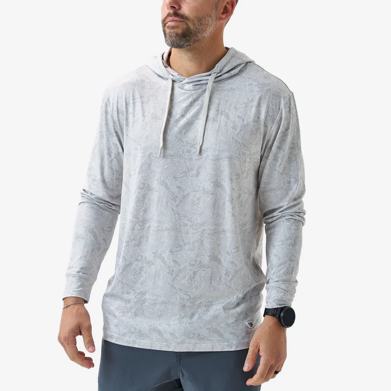 Burlebo Men's Performance Hoodie DIGI CAMO IVORY / XLRG