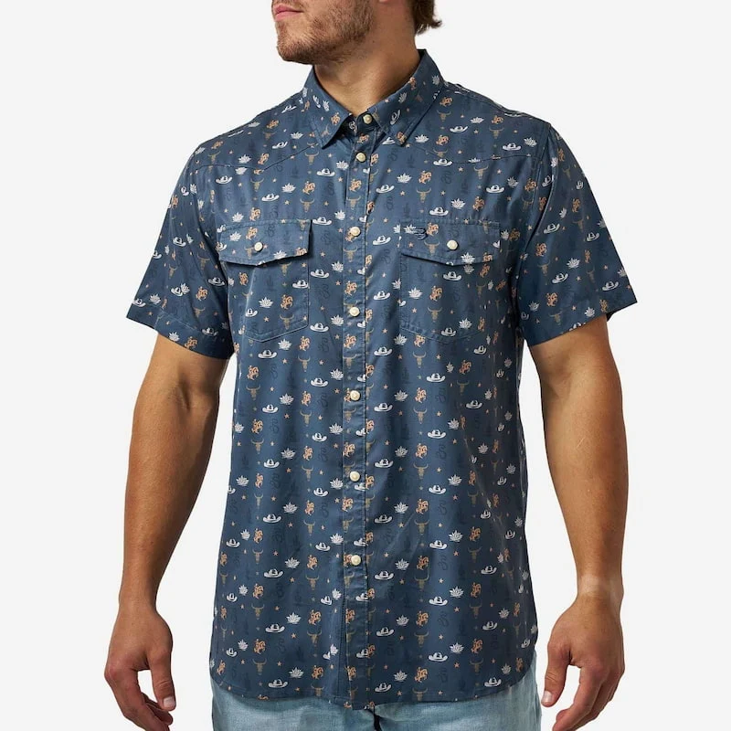 Burlebo Men's Performance Western Shirt DESERT NIGHT / XLRG