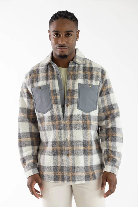 Burlebo Montana Jacket for Men in Coyote Plaid L / Coyote Plaid