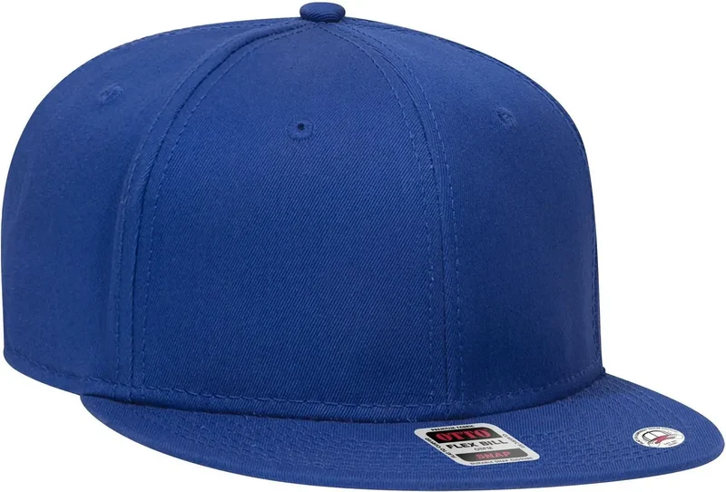 OTTO 125-1038 “Snap” 6 Panel Pro Style Snapback Cap - Royal Blue-Royal / 6" - 7 1/8"