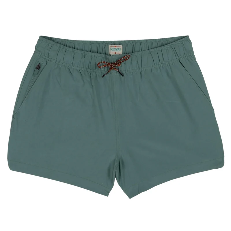 Sendero Men's Crosslight Active Short FADED TEAL - SOUTHWEST STRIPE / SM