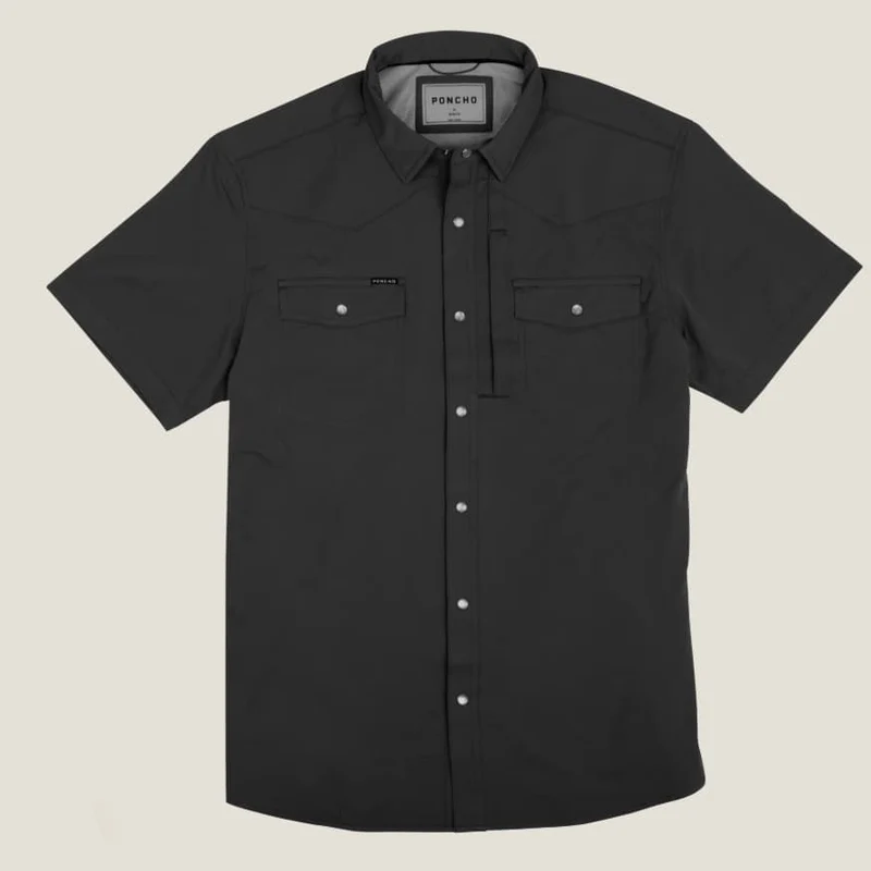 Poncho Men's The Bandera Short Sleeve - Slim BLACK / MED