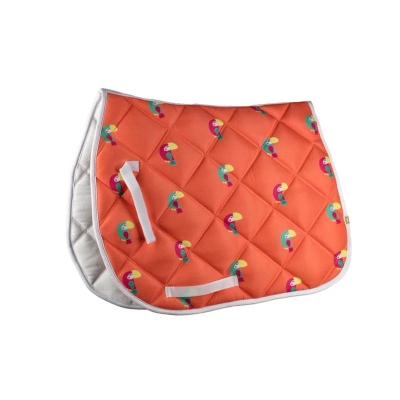 Lettia Embroidered Toucan All Purpose Saddle Pad Toucan / 22" x 20"