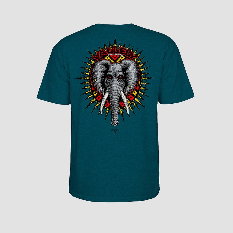 Powell Peralta Mike Vallely Elephant T-Shirt Midnight Teal Medium / Midnight Teal