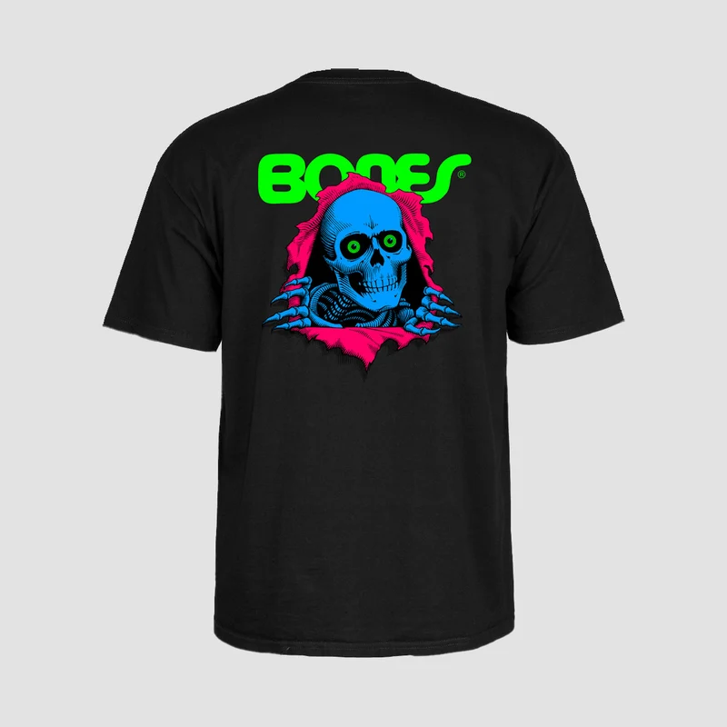 Powell Peralta Ripper T-Shirt Blacklight Black Large / Blacklight Black