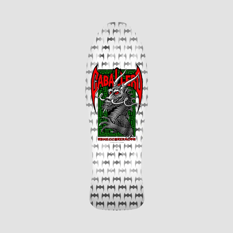 Powell Peralta Bones Brigade Series 17 Steve Caballero Skateboard Deck White - 9.95" 9.95 Inches / White