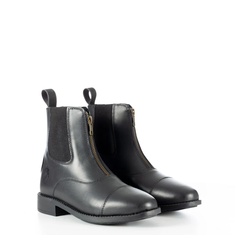 Equinavia Soren Mens Leather Zip Paddock Boots Black / 12
