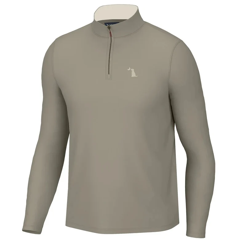 Local Boy Outfitters Men's Bentley Quarter Zip GREIGE / SM