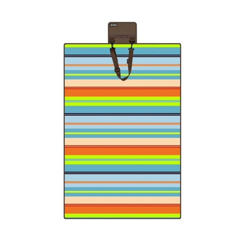 Hurley Multi Colour Strip Design 60 x 90-in Acrylic Camp Blanket