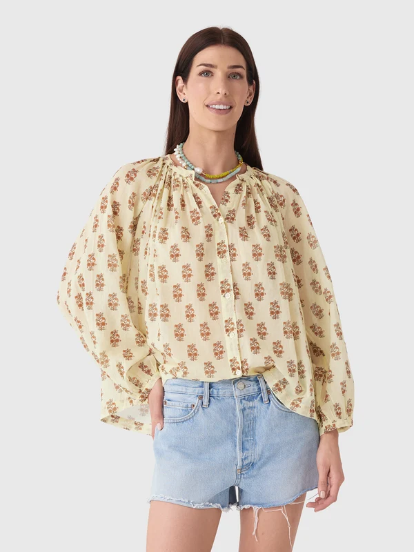 DÔEN Women's Jonie Top S / DANDELION GROVE