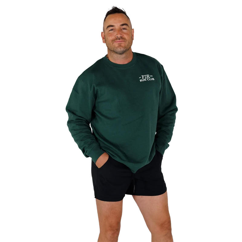 F2R No Excuses Crew Alpine Green / Medium