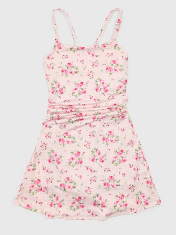 J. Marie Girls' Ellie Athletic Dress S (7/8) / PINK