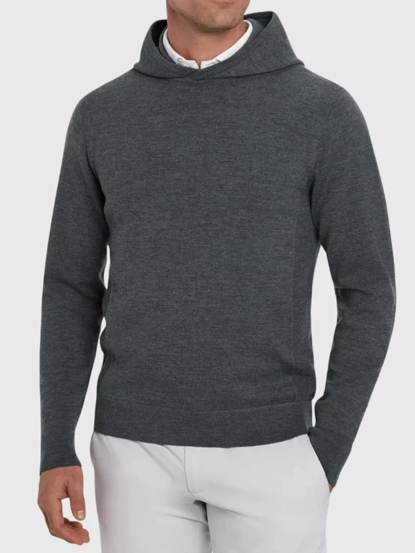 Holderness & Bourne Men's The Fletcher Hoodie Sweater L / HEATHERED DARK CHARCOAL
