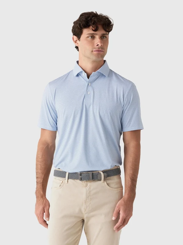 Holderness & Bourne Men's The Rutherford Polo M / PACIFIC BLUE