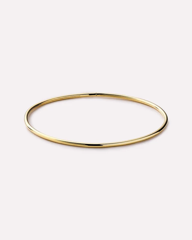 Gold Bangle Bracelet - Carter (2mm) S/M