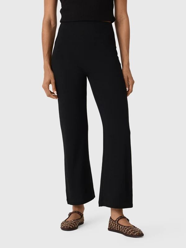 Leset Women's Lauren Crop Flare Pant S / BLACK