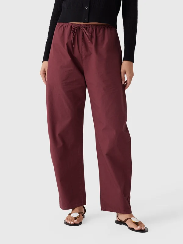 Leset Women's Kyoto Drawstring Pant XS / MAROON