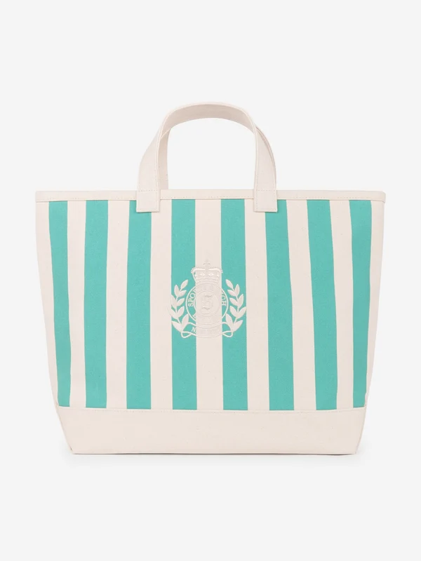 Sporty & Rich Girls NY Crest Beach Tote Bag in Green (37.5cm) Green / One size