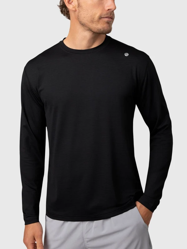 Rhoback Men's Blitz Tech Long Sleeve 2.0 Tee M / MIDNIGHT BLACK
