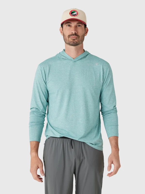 Rhoback Men's Blitz Tech 2.0 Hoodie M / BULLFROG GREEN/WHITE