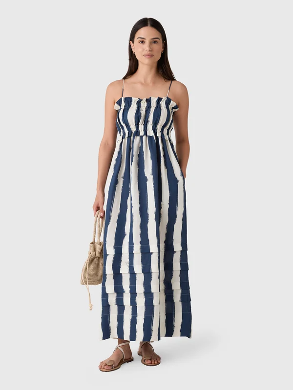 Hunter Bell Women's Larkin Dress S / LIGHTHOUSE STRIPE NAVY