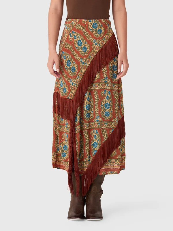 Hunter Bell Women's Allyne Skirt 4 / AMBER GLEN BROWN