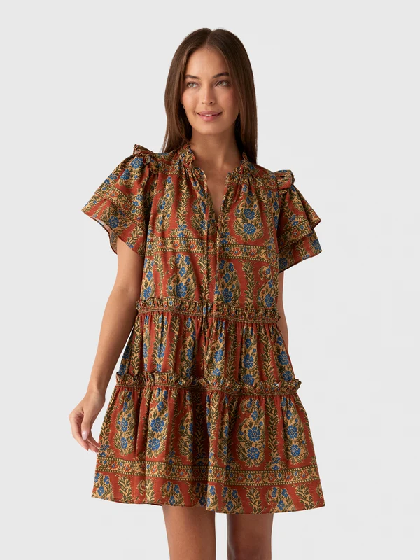Hunter Bell Women's Merritt Dress XL / AMBER GLEN BROWN