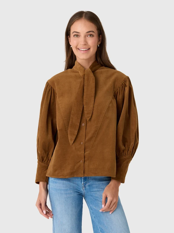 Hunter Bell Women's Odessa Shirt XS / KHAKI BROWN