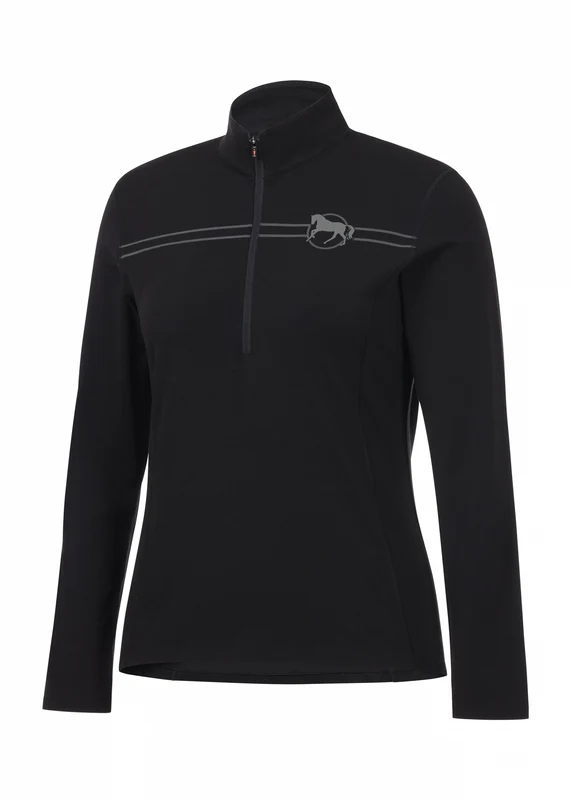 Kerrits Equi Rhythm Lite Quarter Zip Top Black / Large