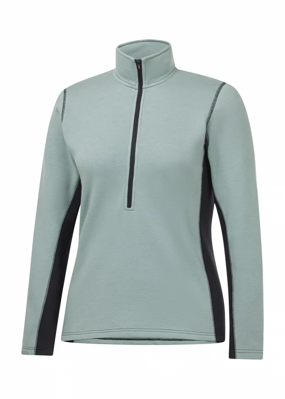 Kerrits Soft Haven Plush Fleece Half Zip Top Shoreline / Large