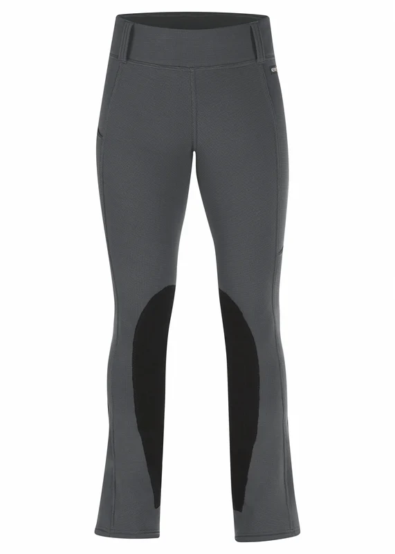 Kerrits Ladies Sit Tight Wind Pro Knee Patch Bootcut Breeches Carbon / Small