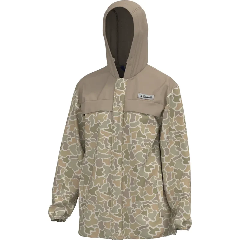 Local Boy Outfitters Women's Rain Jacket FOREST CAMO DESERT / LARG