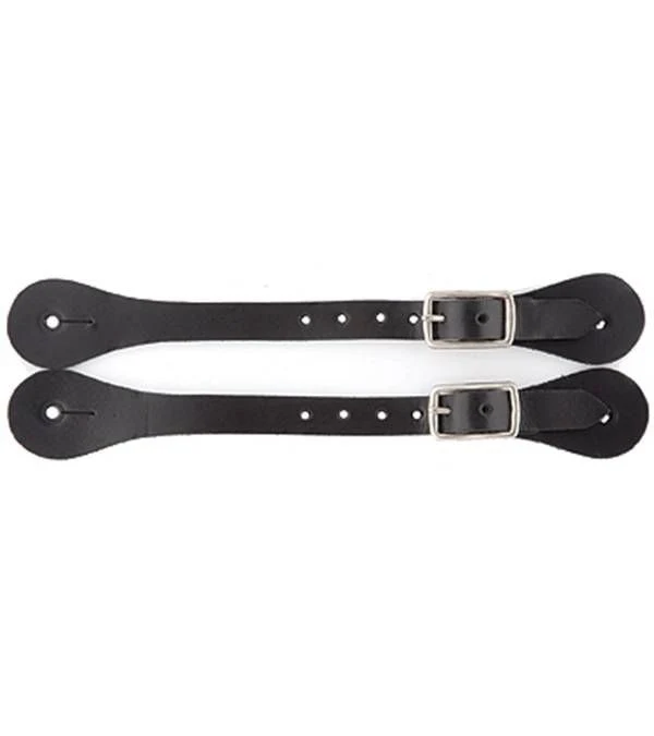 Jacks Western Spur Straps - Sold in Pairs Ladies B Black / Mens