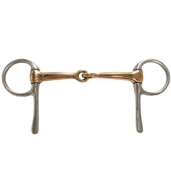 Jacks Copper Jointed Half Cheek Snaffle Bit Stainless Steel / 5"