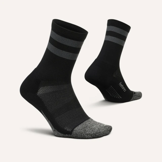 Elite Light Cushion Mini Crew Black Static / L