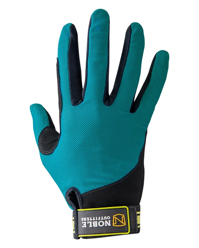 Noble Equestrian Perfect Fit Cool Mesh Glove Deep Turquoise / 5