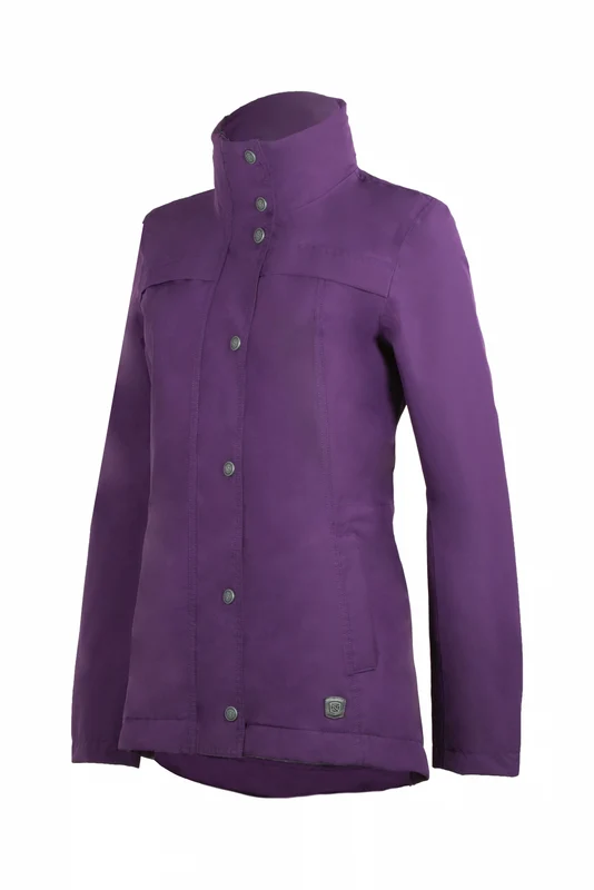 Noble Equestrian Ladies Cheval Waterproof Jacket Dark Purple / X-Small