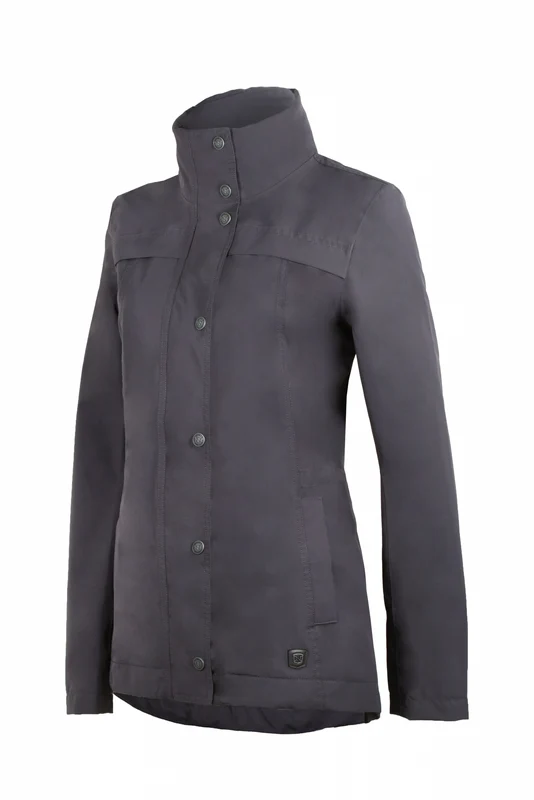 Noble Equestrian Ladies Cheval Waterproof Jacket Asphalt / Large