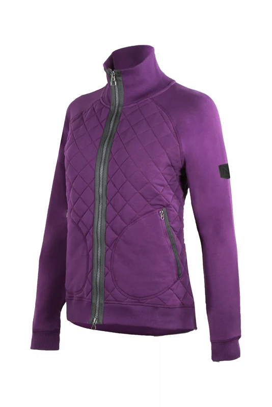 Noble Equestrian Ladies Impulse Fleece Jacket Purple / XX-Large